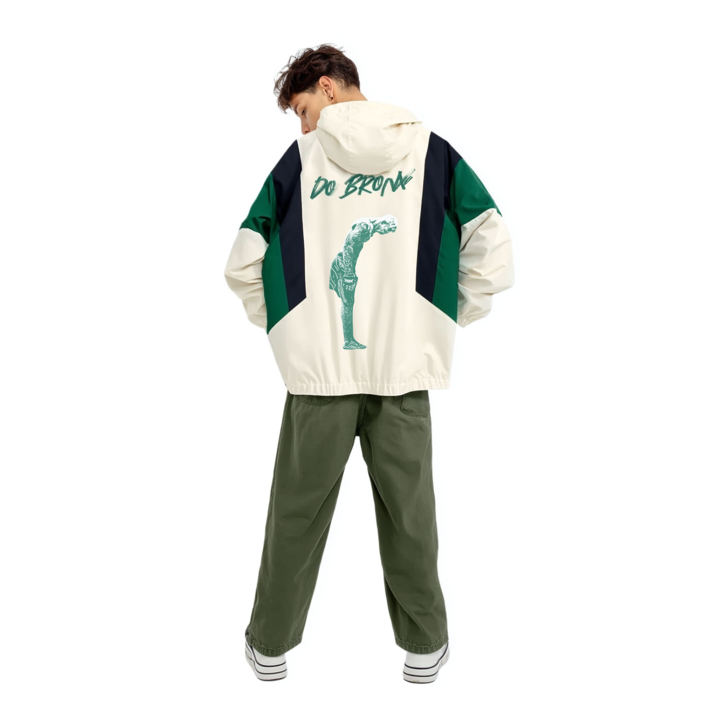 Charles Oliveira x Brasil Windbreaker Green